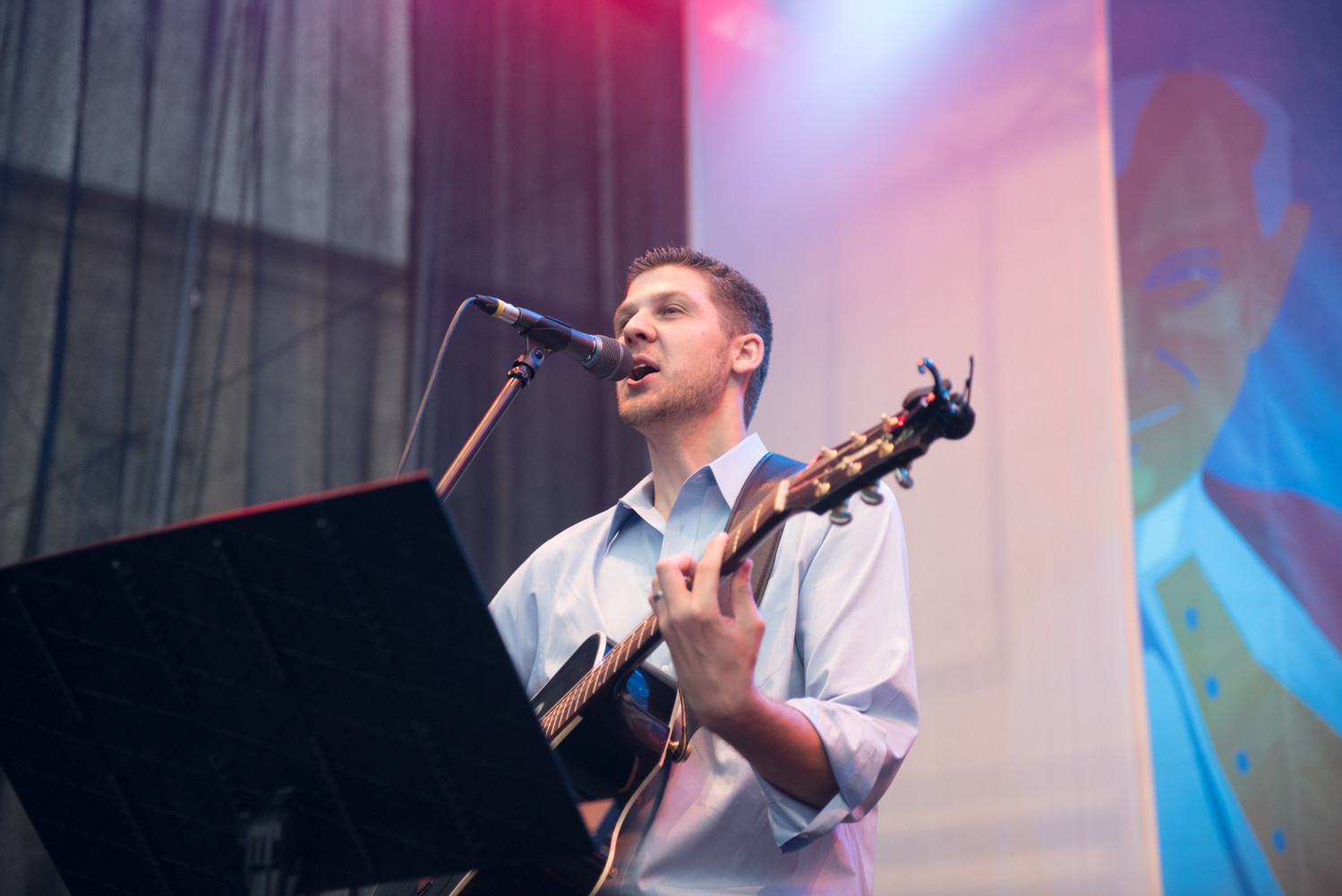 Ryan Tremblay of Middletown, performs at World Youth Day in Poland in 2016. Tremblay will perform at World Youth Day 2019 — which will be held Jan. 22-27 in Panama.